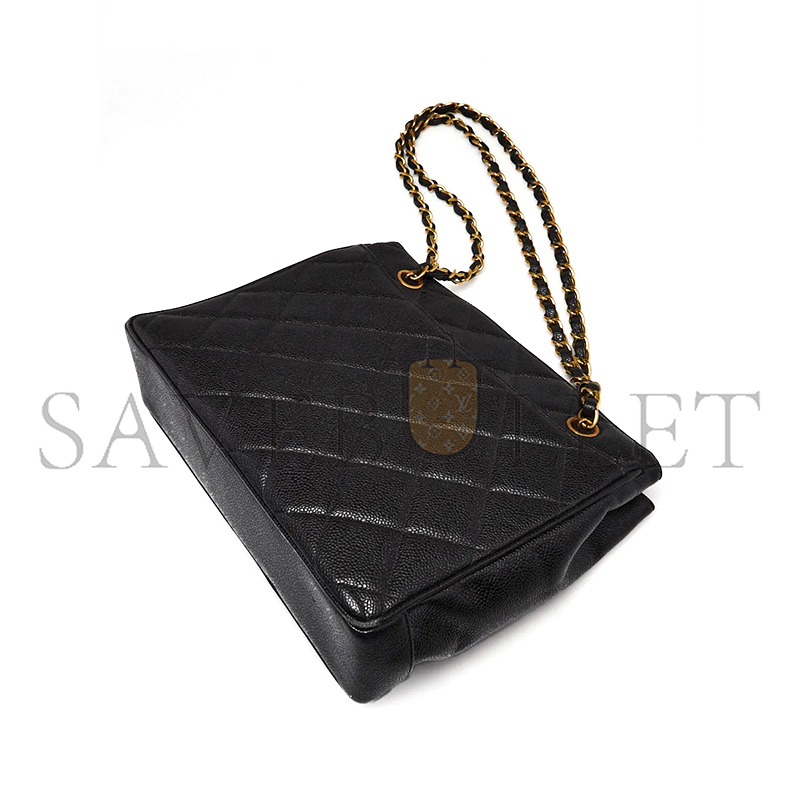 CHANEL SMALL MATELASSE CHAIN SHOULDER BAG CAVIAR QUILTED 633595 (28*23*9cm)
